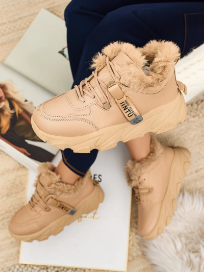 Royalfashion Women's sporty sneakers with fur Nonuas