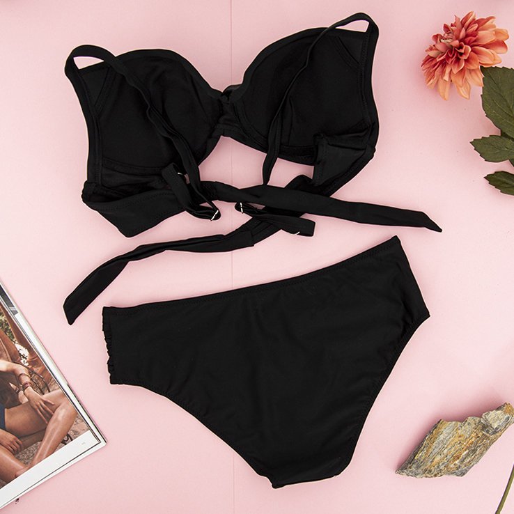 Women's Black Two-Piece Swimsuit - Underwear