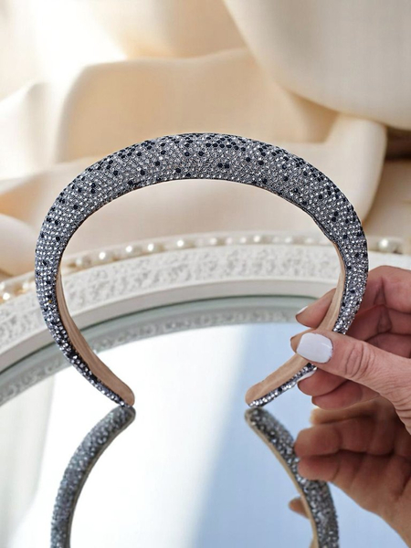 Royalfashion matu lenta ar rhinestones un pērlēm Bianka