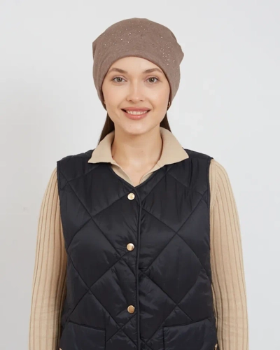 Royalfashion Women's insulated hat with rhinestones