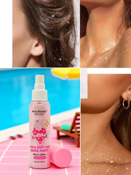 Summer Spray - Liquid Highlighter for Hair and Body Strawberry