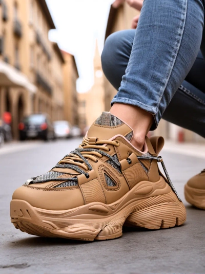 Royalfashion Sieviešu apavi uz bieza zole Reterri