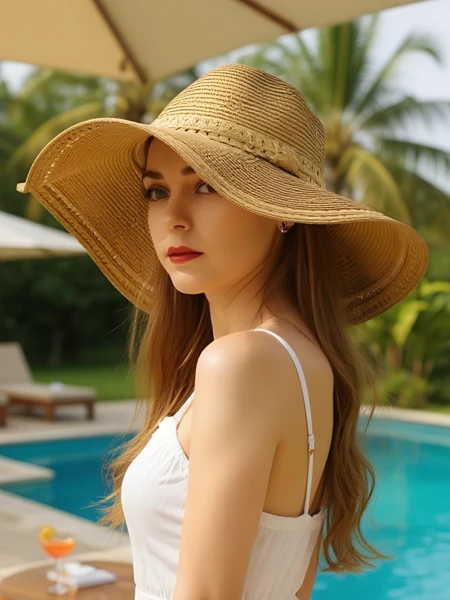 Royalfashion Sieviešu Salmu Cepure Falina