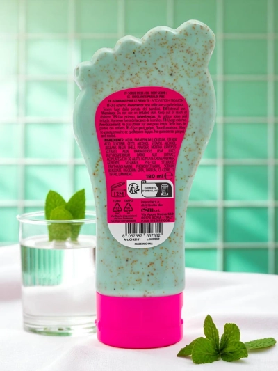 Крупнозернистый скраб для ног с мятой