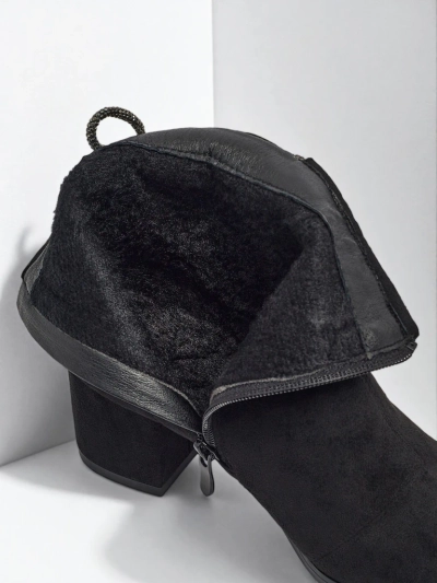 Women's Ornella eco-suede heeled ankle boots