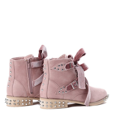 Pink bags with Paisley studs - Footwear