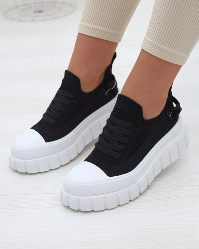 Women's sneakers in black color Juneasi - Footwear