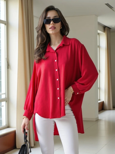 Royalfashion Long women's oversized shirt