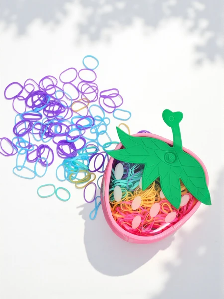 Royalfashion Multicolor Silicone Strawberry Hair Ties