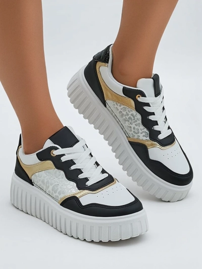 Royalfashion Women's platform sports sneakers Panterr