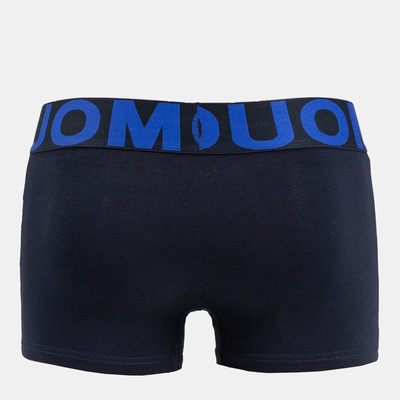 Navy blue men's boxer shorts with stripes - Underwear