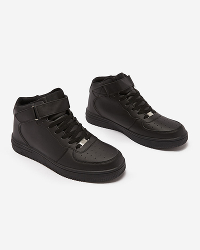 Royalfashion Men's sporty high-top sneakers in black Detocci