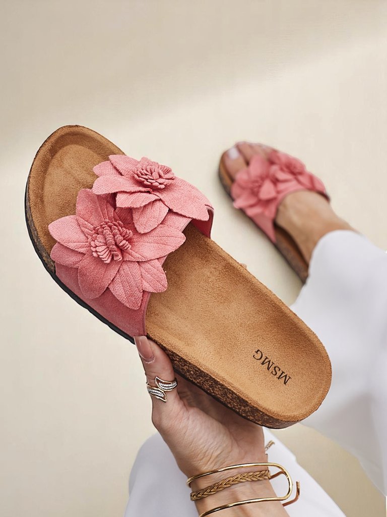 Royalfashion Women's sandals with flowers Foules