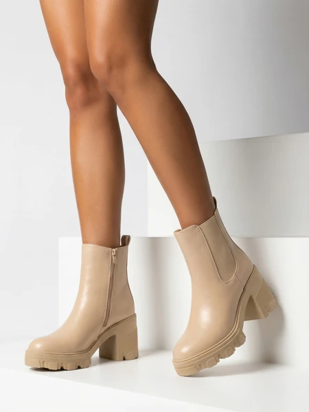 Royalfashion Beige women's Atherta stiletto boots