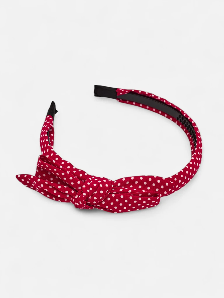 Royalfashion Women's Polka Dot Headband with Bow