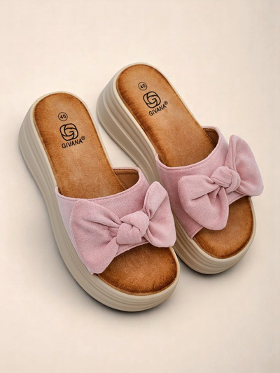 Royal Fashion Women's Platform Slides Givan