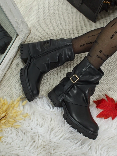 Высокие женские ботинки из экокожи Lunara