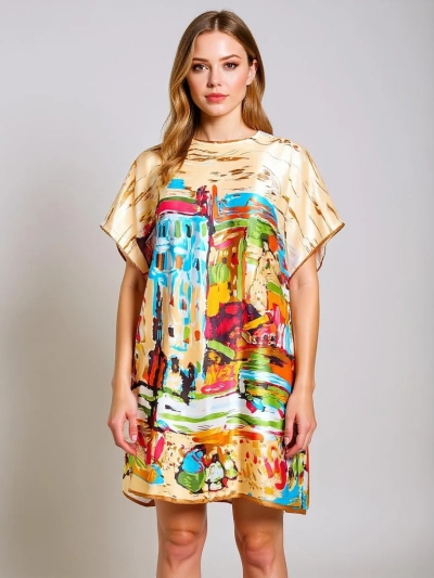 Pareo Melodia Venezia by Royalfashion – colorful knee-length polyester pareo