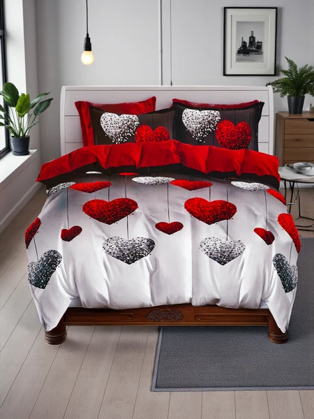 Royalfashion Patroonbeddegoed 160x200 stel 3-STUK