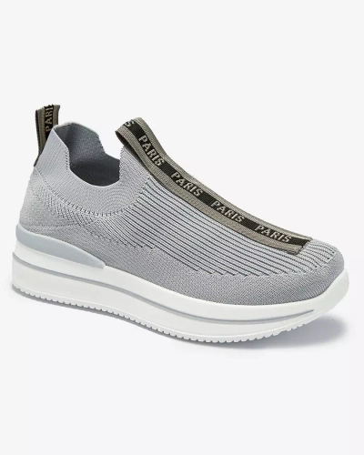 Sieviešu sporta apavi ar pelēkiem uzrakstiem Cerppa- Footwear