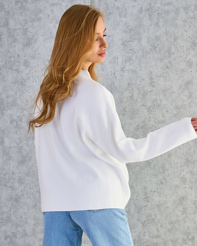 Royalfashion Thin women's sweater with shoulder decorations