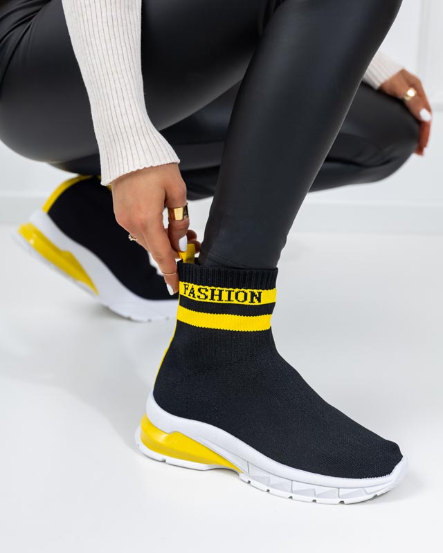 Jammy Black Tall Women's Sports Shoes - Footwear