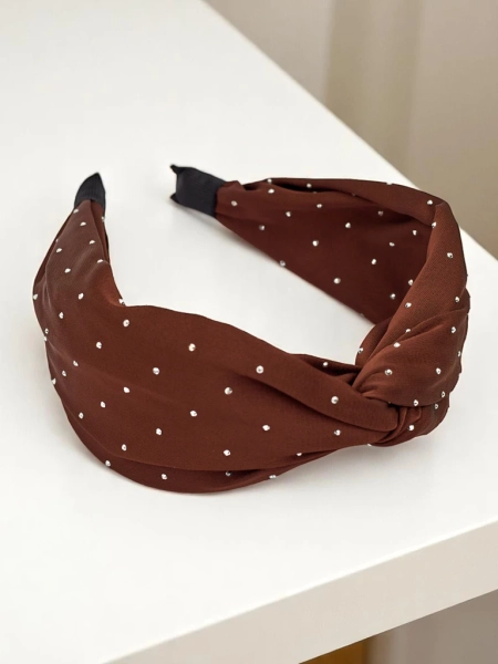 Royalfashion Galvas stīpa ar rhinestones Shine Twist