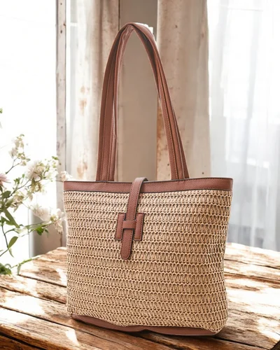 Royalfashion Liela salmu sieviešu rokassoma