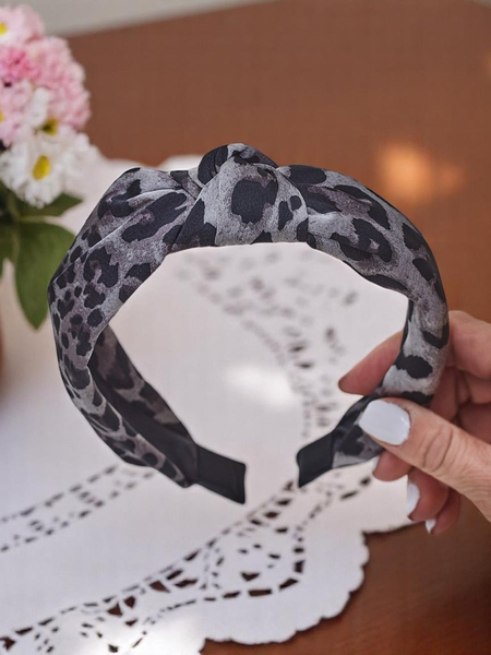 Royalfashion matu stīpiņa ar leoparda raksta stilu Lea