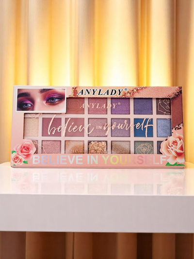 ANYLADY Palette of 21 eyeshadows with glitter and matte Glamour Color&Nude