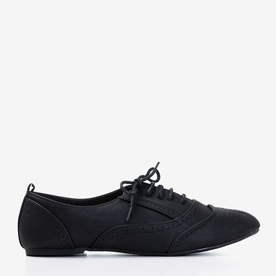 Women's black Gresian openwork shoes - Footwear