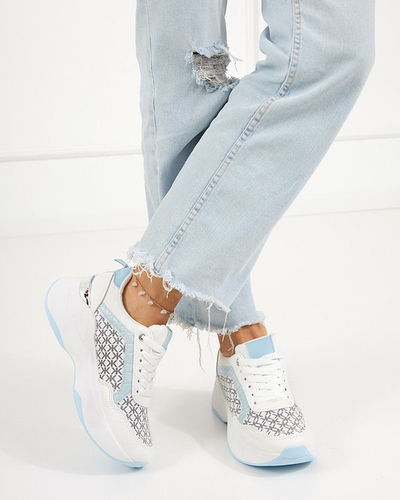 Blue and white women's sports shoes Weniso sneakers - Footwear