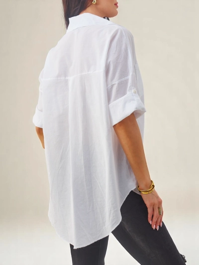 Royalfashion Cotton women's shirt with 3/4 sleeves