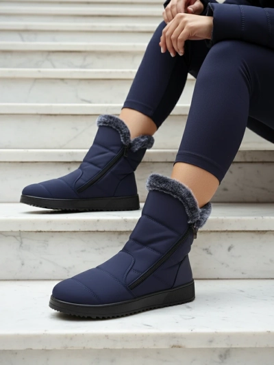 Royalfashion Women's snow boot-style shoes Baccinis