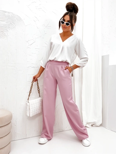 Royalfashion Wide women's fabric trousers