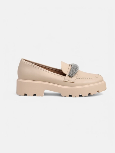 Royalfashion Women's moccasins with zircons Emerne