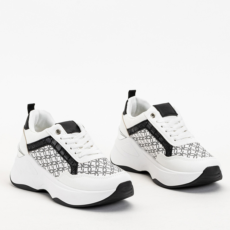 Black and white women's sports shoes Weniso sneakers - Footwear