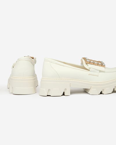 Royalfashion Balti mokasīni ar rotājumu uz deguna Alomease