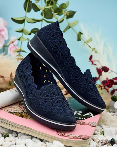 Royalfashion Sieviešu puspapēži ar zemu papēdi Dellio