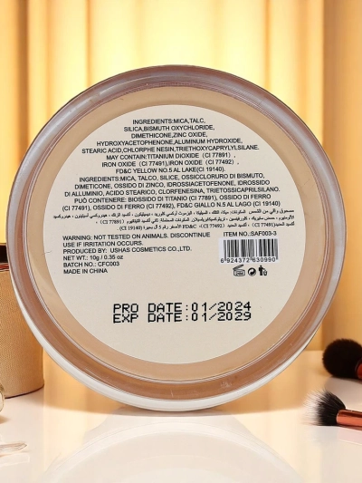 Vaļīga sejas pūderis ar SPF 50 Golden Glow