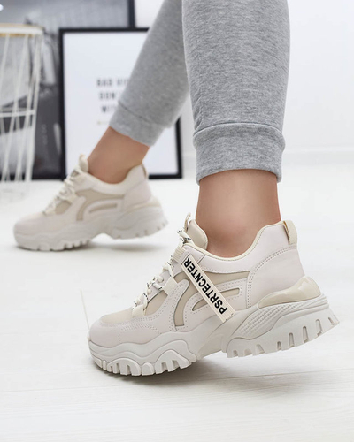 Bēšas krāsas sieviešu sporta apavi Evilpo- Footwear
