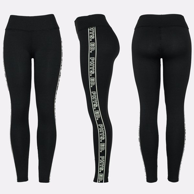 Black high-waisted leggings - Pants 1