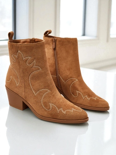 Женские ботинки-ковбойки Velvet Ash – на каблуке