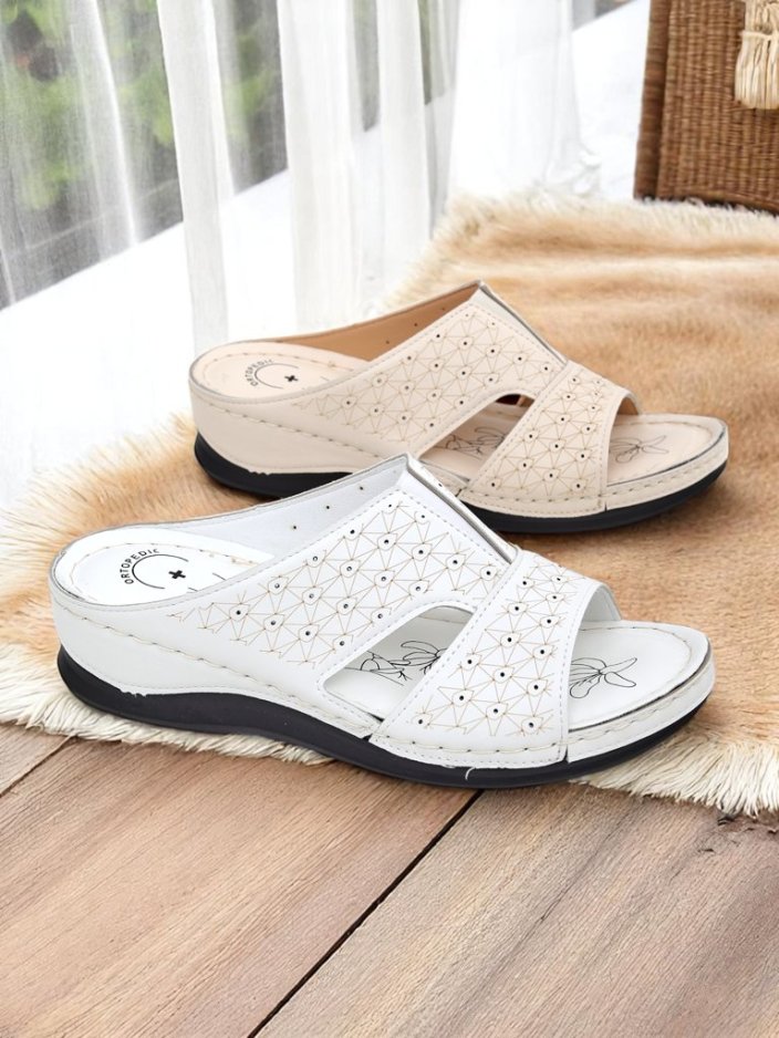 Royalfashion Women's Platform Flip-Flops Nova Step