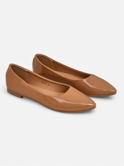 Royalfashion Women's patent ballet flats Aramiese
