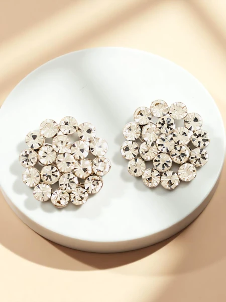 Royalfashion Sieviešu klipša auskari ar kubiskā cirkonija ieliktņiem