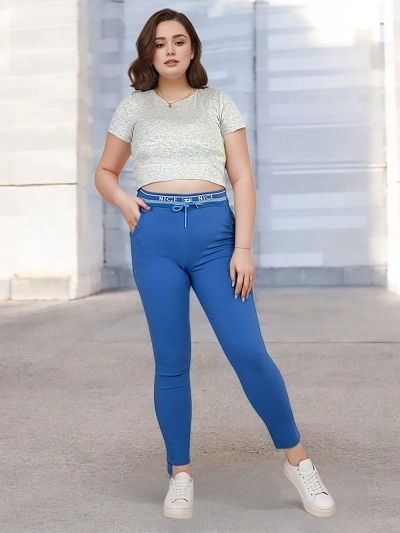 Royalfashion Women's fabric pants PLUS SIZE