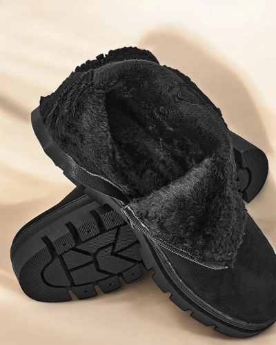 Женские ботинки Royalfashion Eco из замши с мехом Ippoli