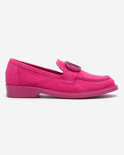 Fuchsia women's moccasins with decoration Fogras- Footwear