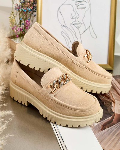 Royalfashion Женские мокасины из эко-замши с орнаментом Lehels